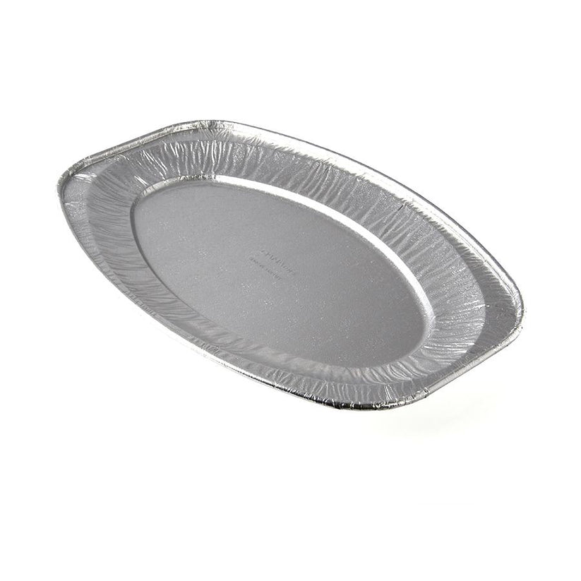 14" Disposable Aluminium Foil Oval Platter Pack of 3 MX6016