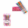 Tattoo Gel Pens with 2 Stencils Pack of 5 Assorted Colours 3598