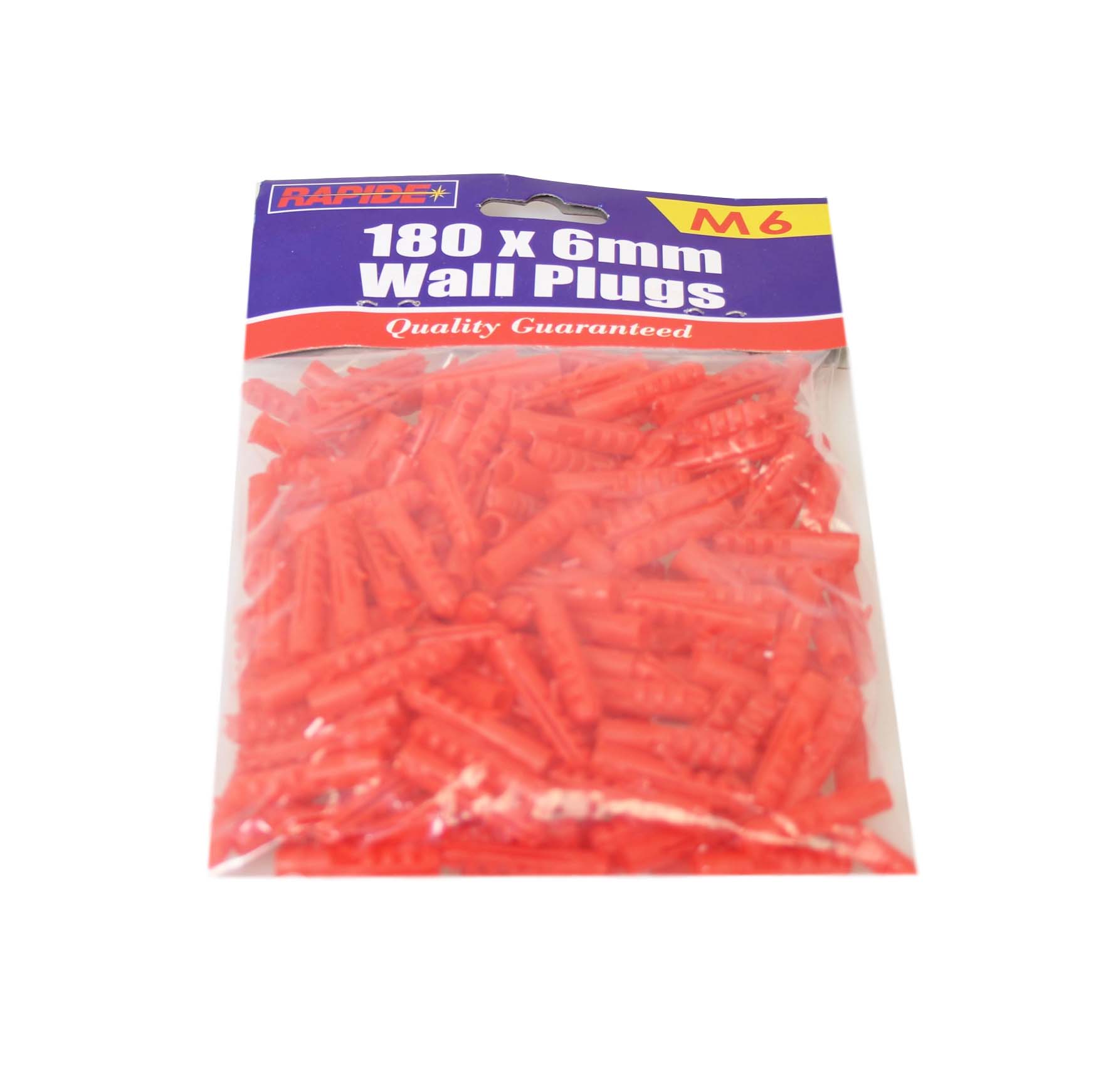 Rapide Red Builders Wall Plugs DIY M6 2482