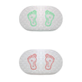 Transparent Oval Anti-Slip Bathroom Shower Bath Mat with Feet Design 64 x 35 cm Assorted Colours 7534