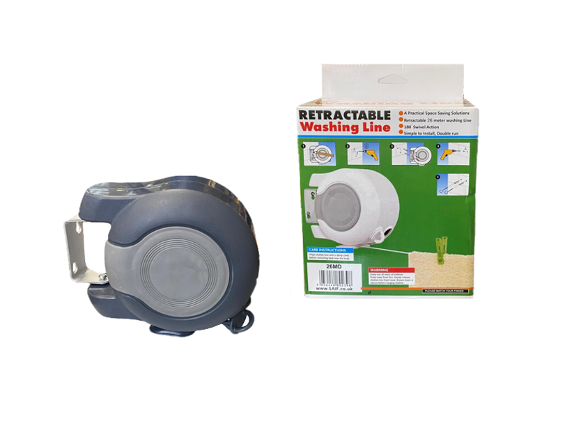 Easy To Install Retractable Garden Washing Line 26 Metre 02398 A
