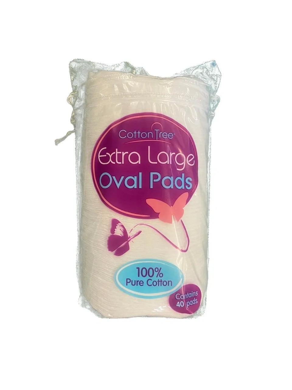 CT025C 24 PACK, 40 LARGE OVAL COTTON WOOL PADS
