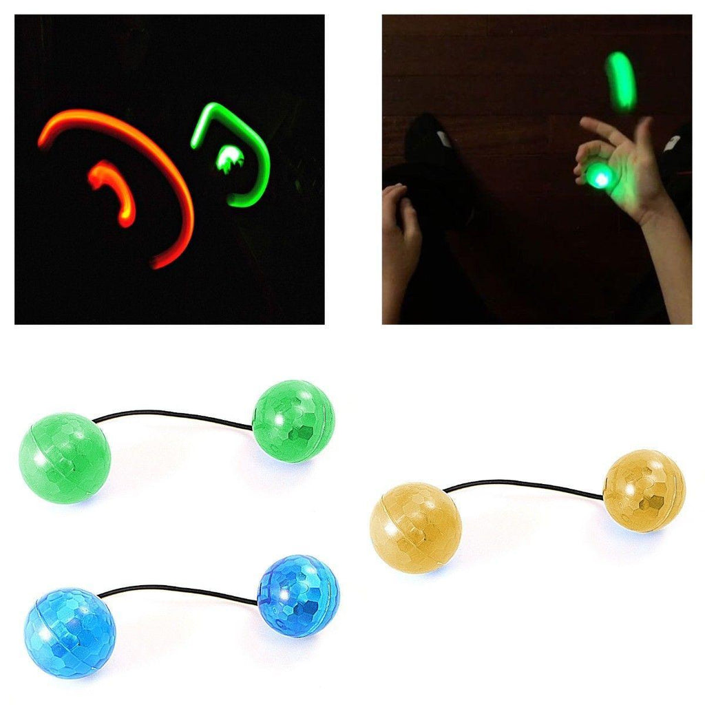 Thumb Chucks Detachable LED Luminous Light Fidget Toy Hand Stress Relief Yoyo Ball, SKU 5224