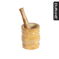 Durane Wooden Mortar & Pestle Small 10 x 13cm Light Wood 2710