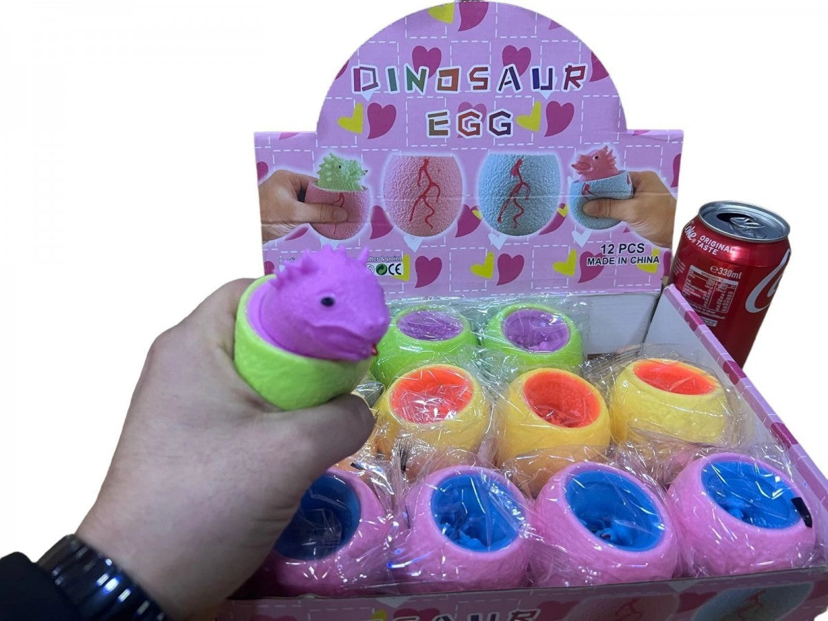 SQ024 Squeezy Dinosaur Egg (Box of 12)