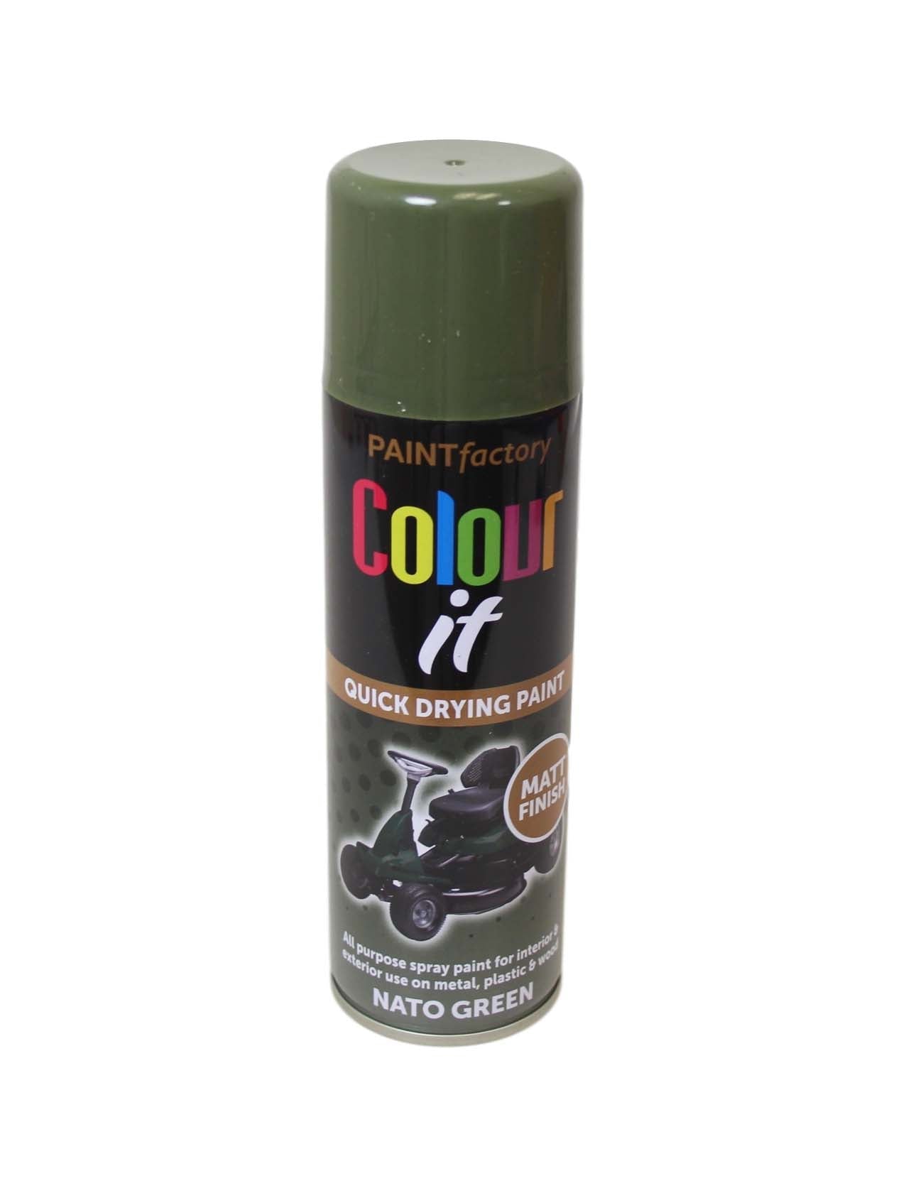 Paint Factory Colour It Spray Paint Nato Green Matt 250ml 2851