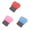 Pet Dog Cat Grooming Metal Flea Comb Assorted Colours 0064