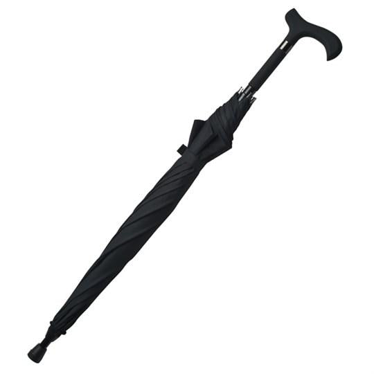 Walking Stick Cane Umbrella 104cm Black 7925 A