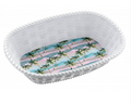 Melamine Bread Basket 30 x 21 cm Assorted Designs ALB730