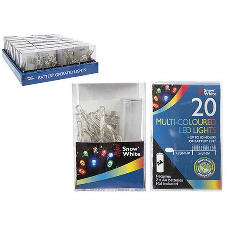 511076M 20 Multi Coloured B/O Led Lights