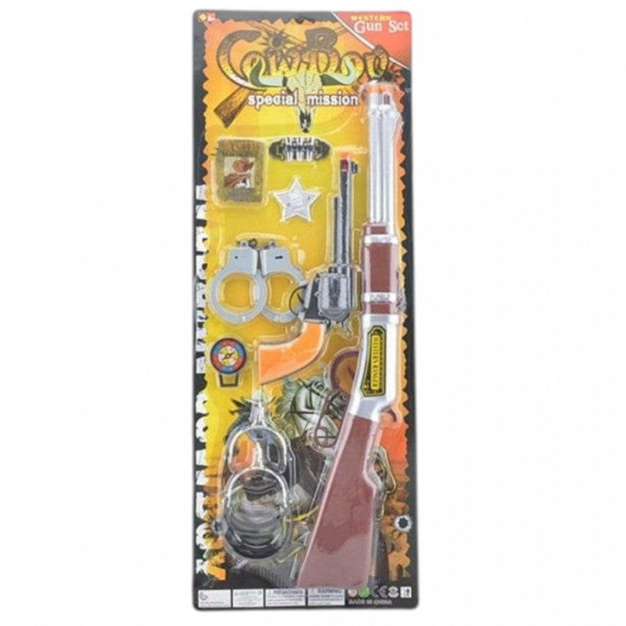 6864-3 Shotgun + Pistol Card Toy