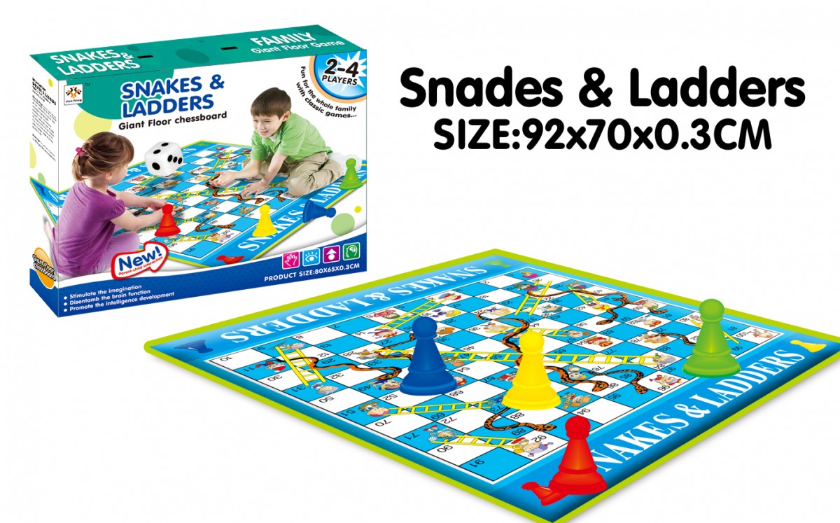 2018-5 Snades & Ladders Giant Floor Chessboard Game 92x70x0.3cm