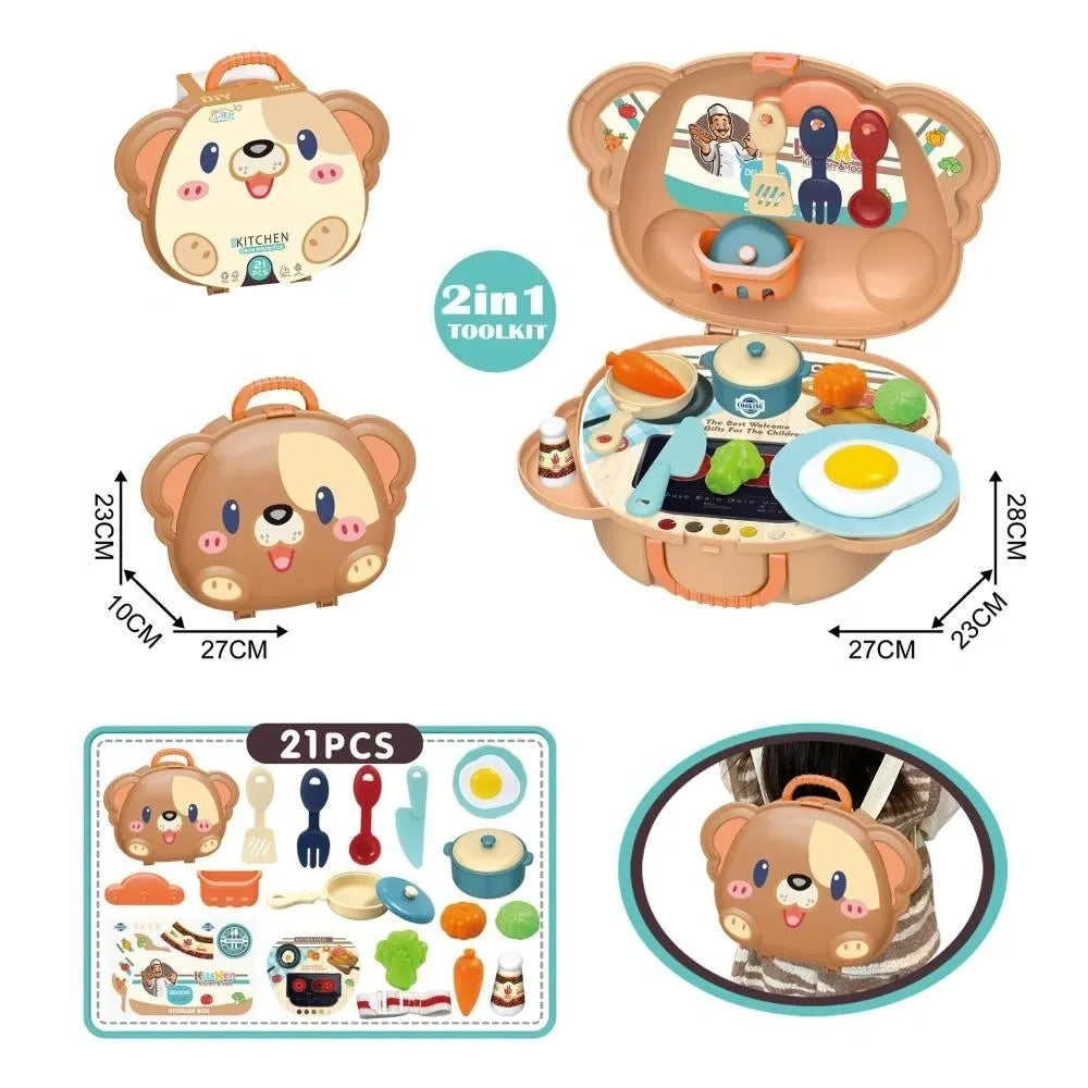PH-41 2 In 1 Brown Kitchen Dog In Carry Case