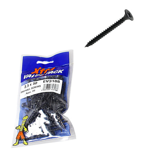 3.5 x 50 Dry Wall Screws Xtra Value Approx 80 5318