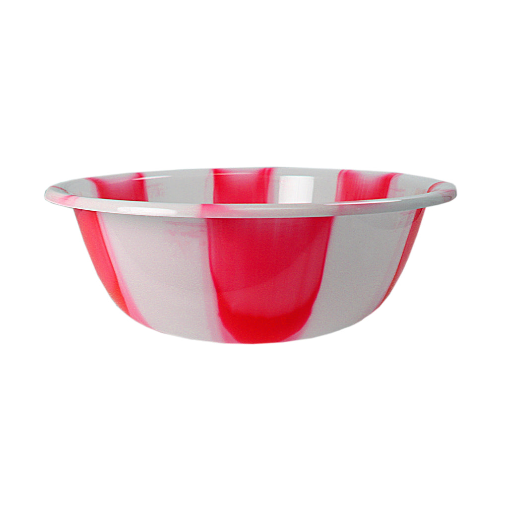 Tie Dye Print Plastic Kitchen Bowl Small 28 cm Assorted Colours 3064