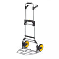 0809-SW-11A Folding Hand Truck &amp; Dolly | 275 lbs Capacity | Heavy-Duty Aluminum Luggage Cart with Telescoping Handle &amp; Rubber Wheels