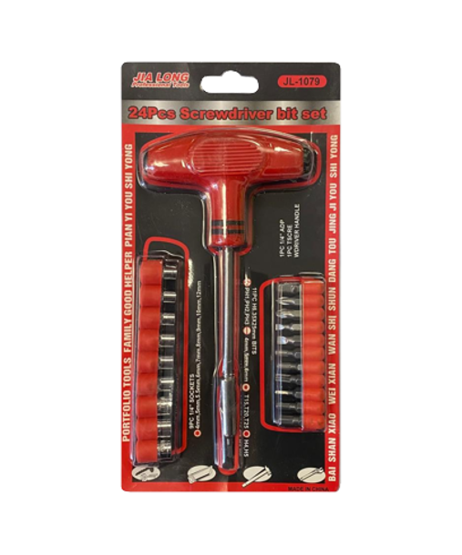 Socket and Bits Tool Set of 24 3158 A