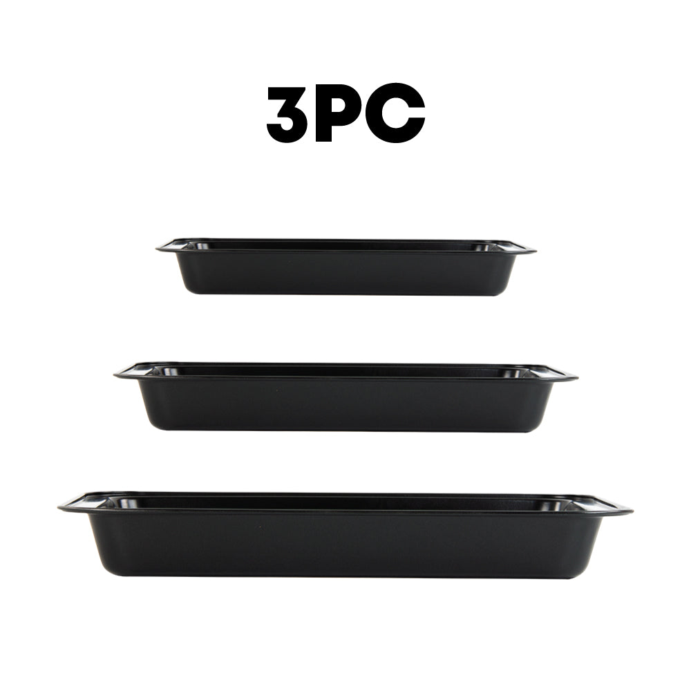 SQ Professional Oven Roasting Baking Tray Set of 3 Assorted Sizes P99179 / 3162