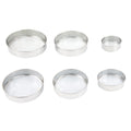 Stainless Steel Round Flour Sieve Strainer Set of 6 3192
