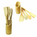 Bamboo Cooking Utensil Wooden Spoon Set of 5 3827 / 4832