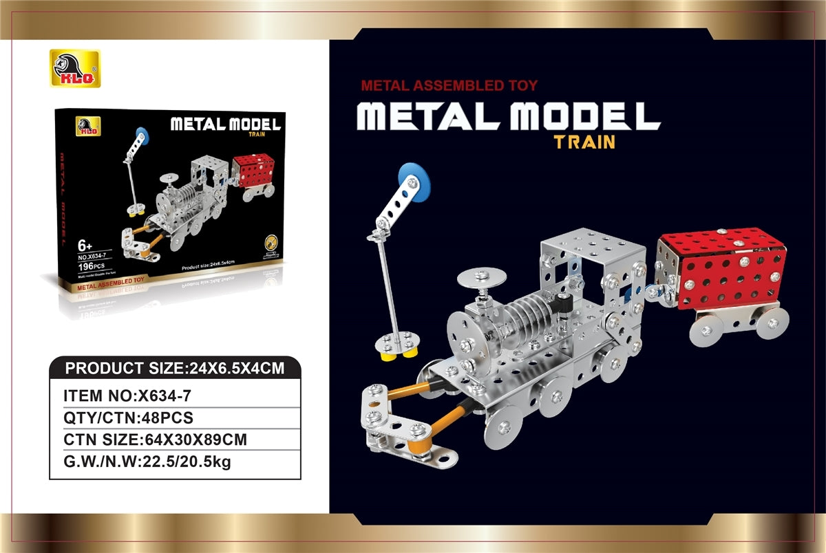 X634-7 Metal Model Train (196 PCS)
