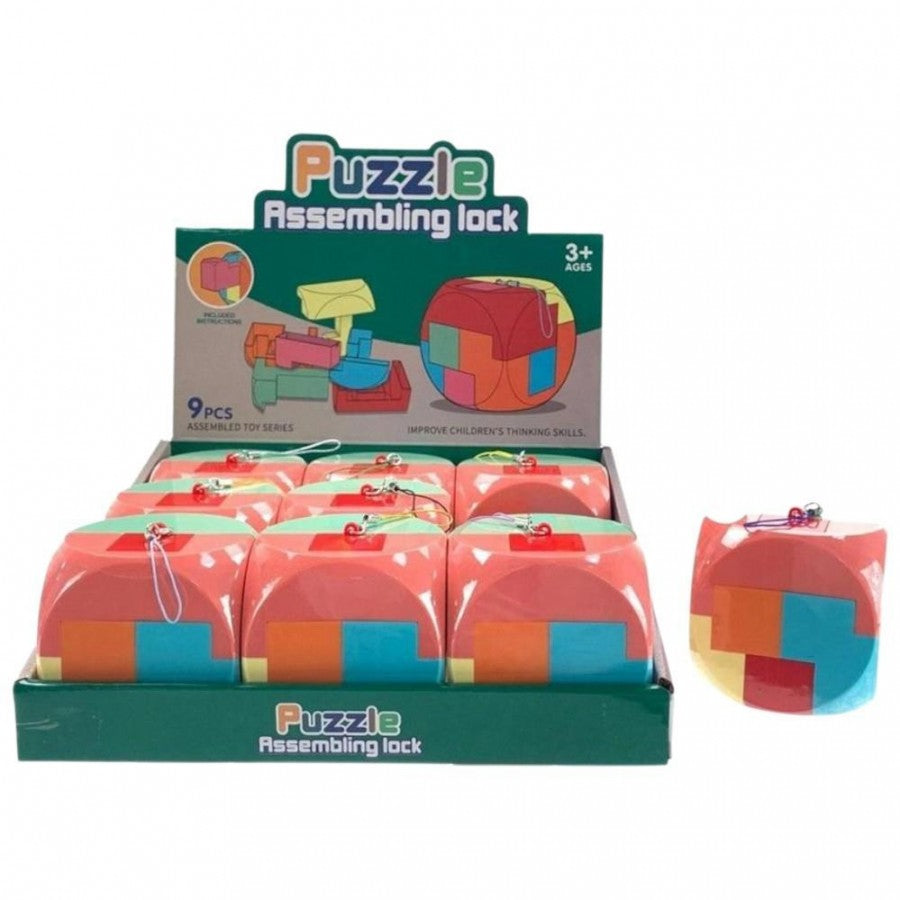 835-27 Puzzle Assembling Lock (Box of 9)