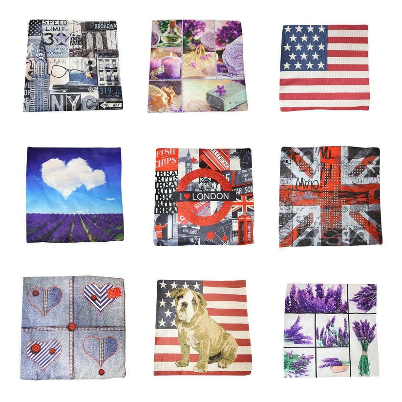 Bedroom Couch Cushion Cover Case 43 x 43 cm Assorted Designs 00943