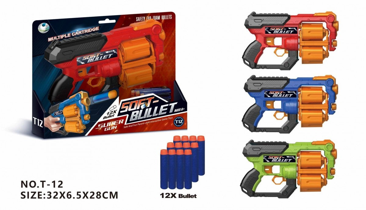 T-12 SOFT BULLET GUN PISTOL