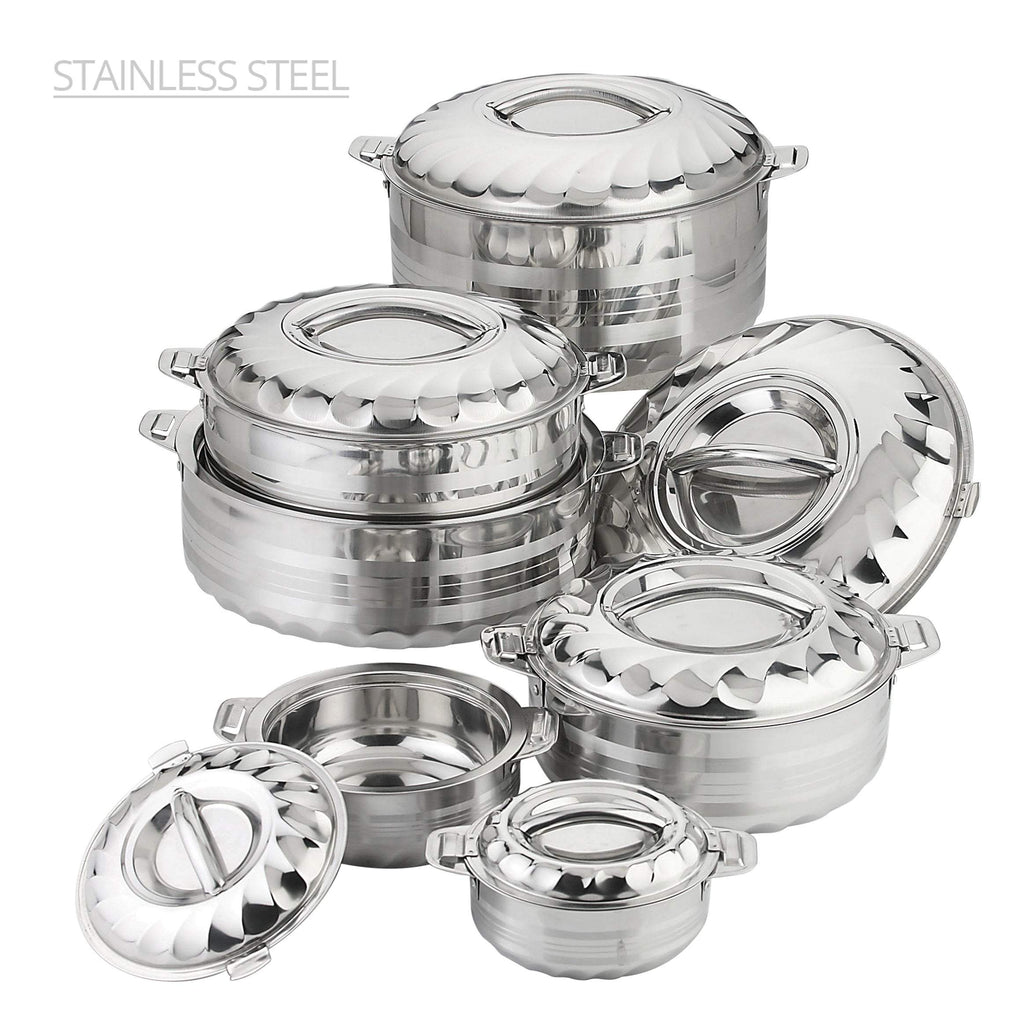 SQ Professional Jumbo Range Contour Stainless Steel Hot Pot Set of 6 3477