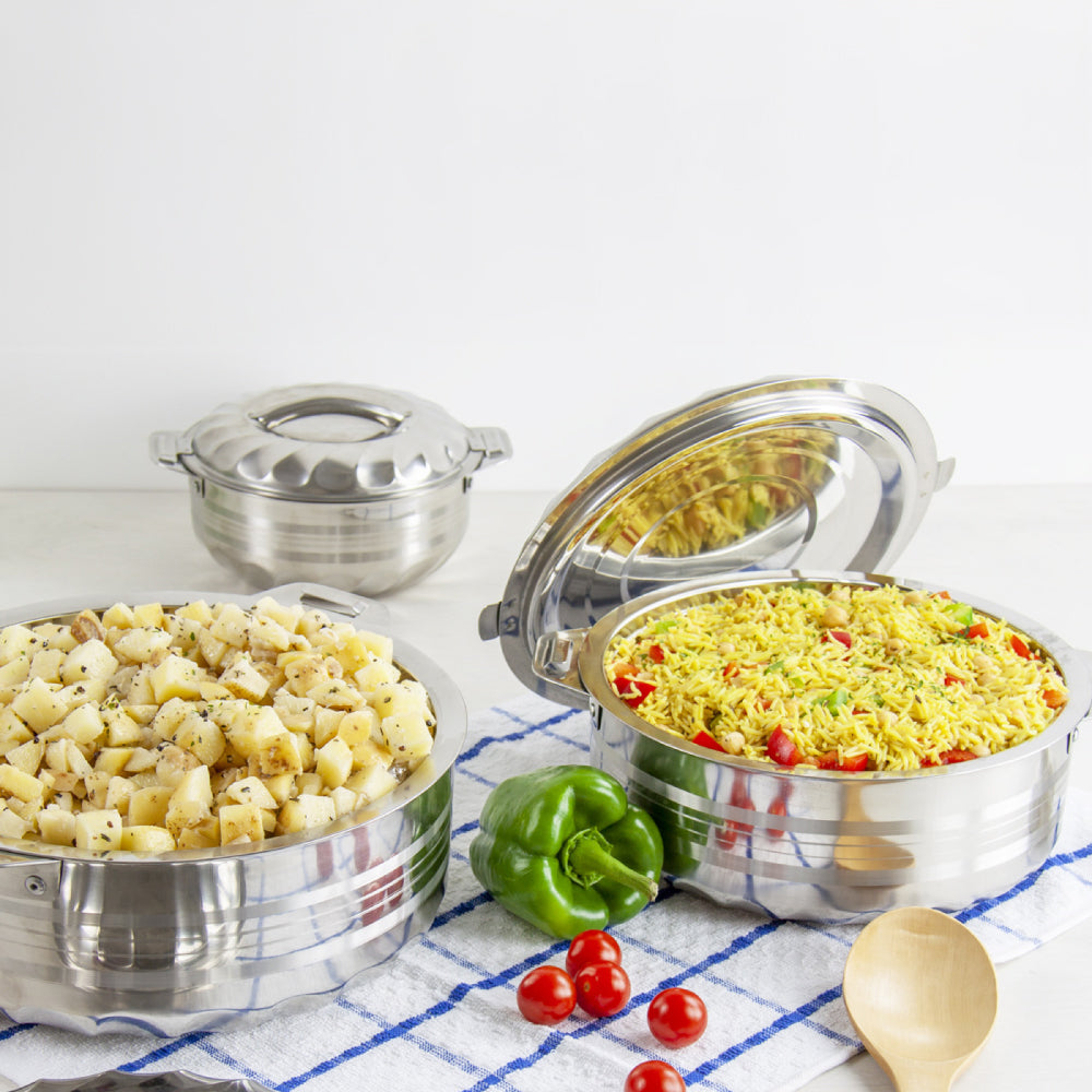 SQ Professional Jumbo Range Contour Stainless Steel Hot Pot Set of 6 3477