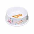 Plastic Dog Feeding Bowl With Printed Dog Bone Pets 17cm x 8cm 0069
