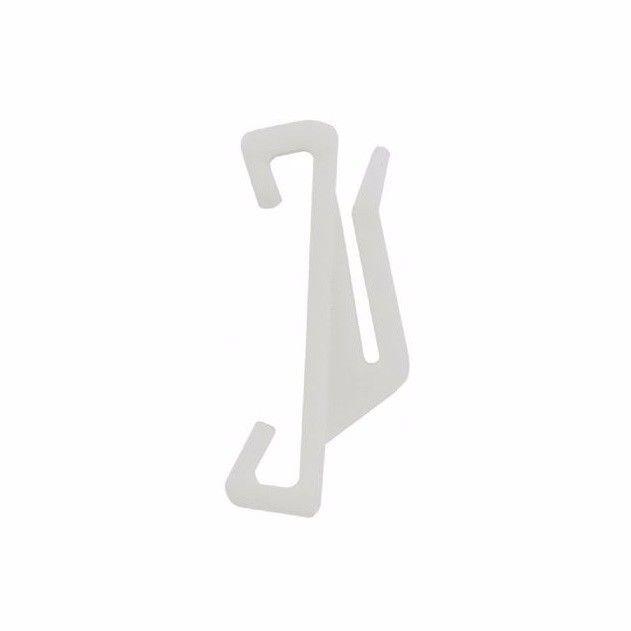 Solo Gliding White Curtain Glider Rail Runner Hooks / Catch 8856