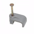 Value Pack 1.0mm Cable Clips Flatt & E Grey Pack of 50  0138 / 1383