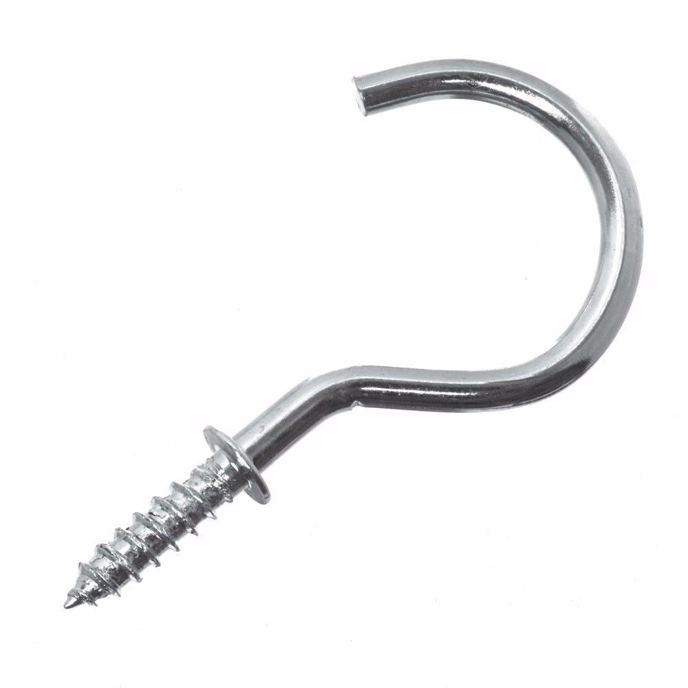 Silver Cup Hooks Chromed 1 1/2'' Pack Of 10 0190 / 1901