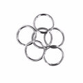 8 x Split Key Rings 30mm Universal Solid Metal Design Diy Home 0985
