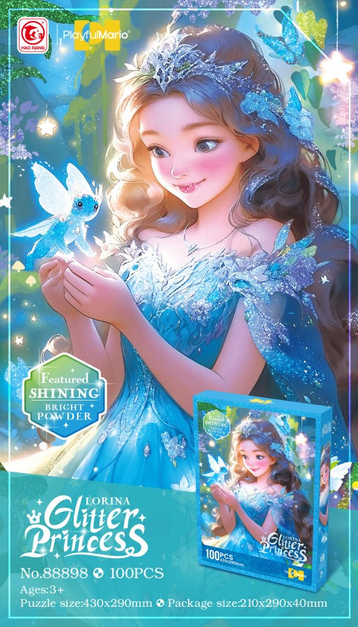 88898 Glitter Princess Jigsaw Puzzle - 100pcs