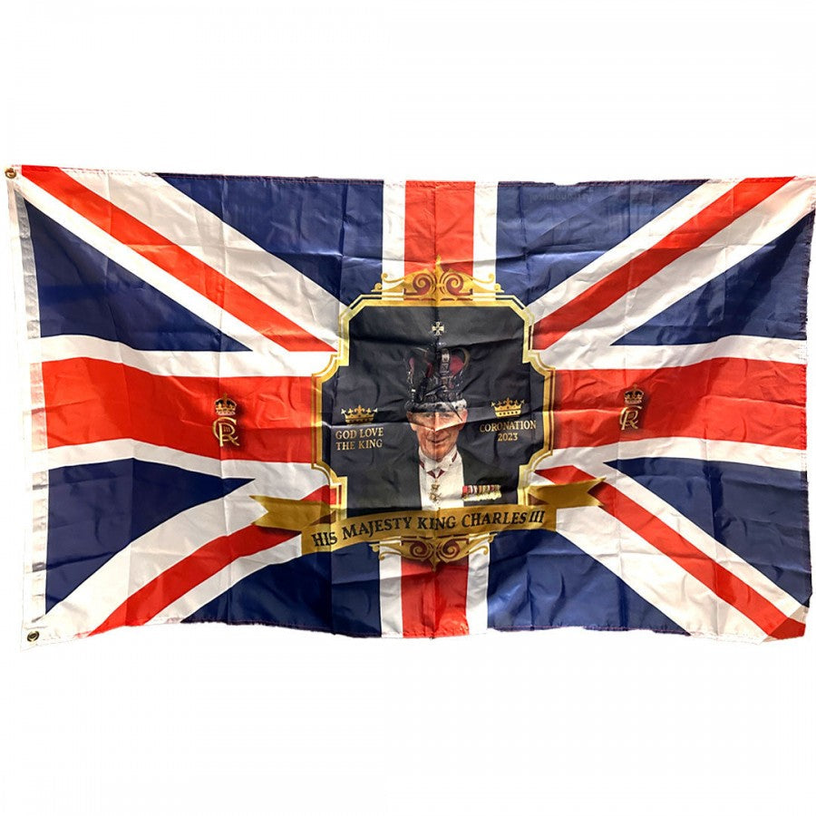 QZ009 Union jack Flag - His Majesty Coronation Flag