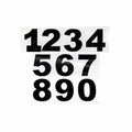 Black Printed 50mm Self Adhesive Numbers, Home Bins, Doors, Signage, Arts,Crafts 0682