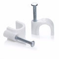 Value Pack Cable Clips Round White 8mm 1499