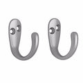 Value Pack Robe Hooks Chromed With Screws Pack Of 2 DIY Home 2250 A
