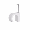 Value Pack Of 70 3.5mm Cable Clips Round White Diy Home 1444