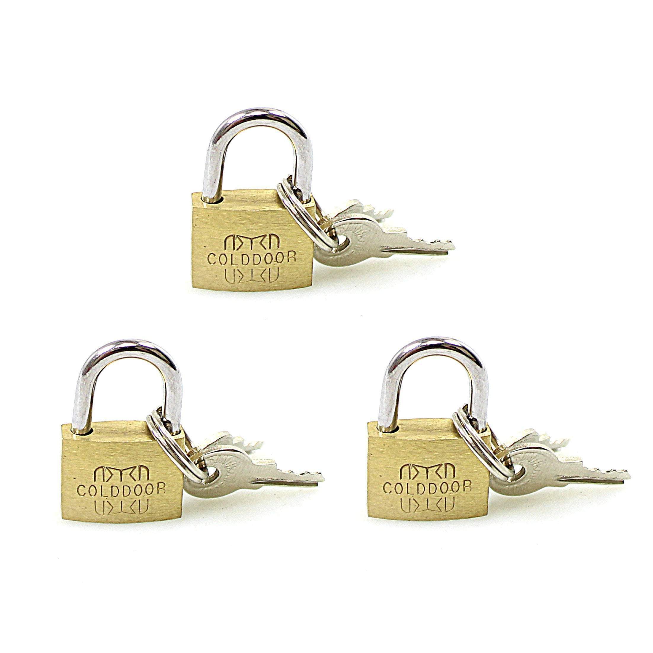 Security Brass Padlock with 2 Keys Pack of 3 2129