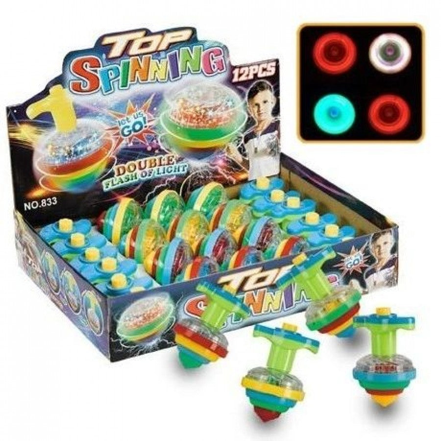 833 Top Spinning Double Flash Of Light (Box of 12)