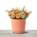 Plastic Flower Pot Assorted Colours 14x14x13cm 105g SKU 8233