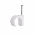 Value Pack Cable Clips Round White 4mm 0145