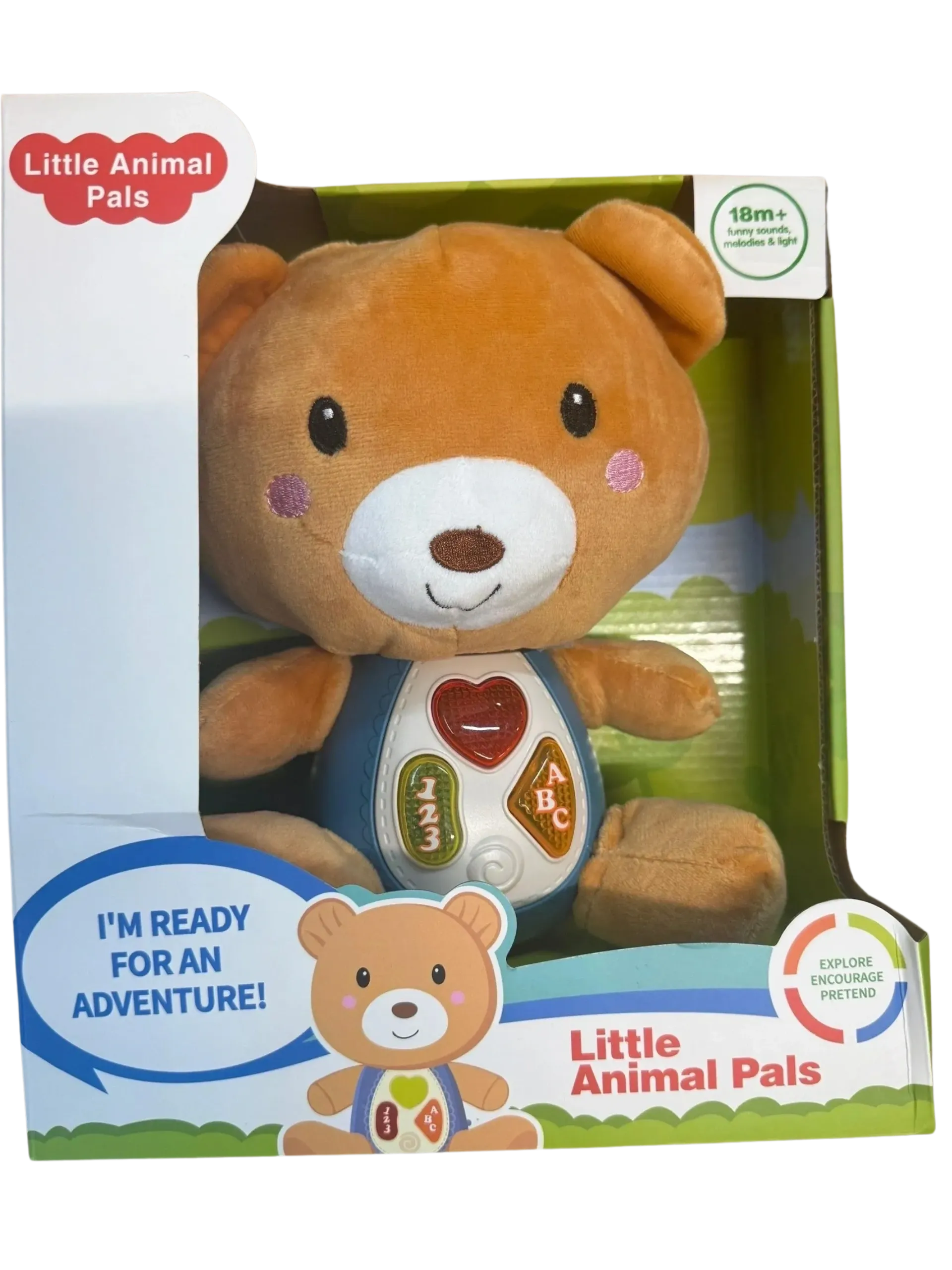 1926-1 Light Up Baby Teddy With Funny Sounds &amp; Songs