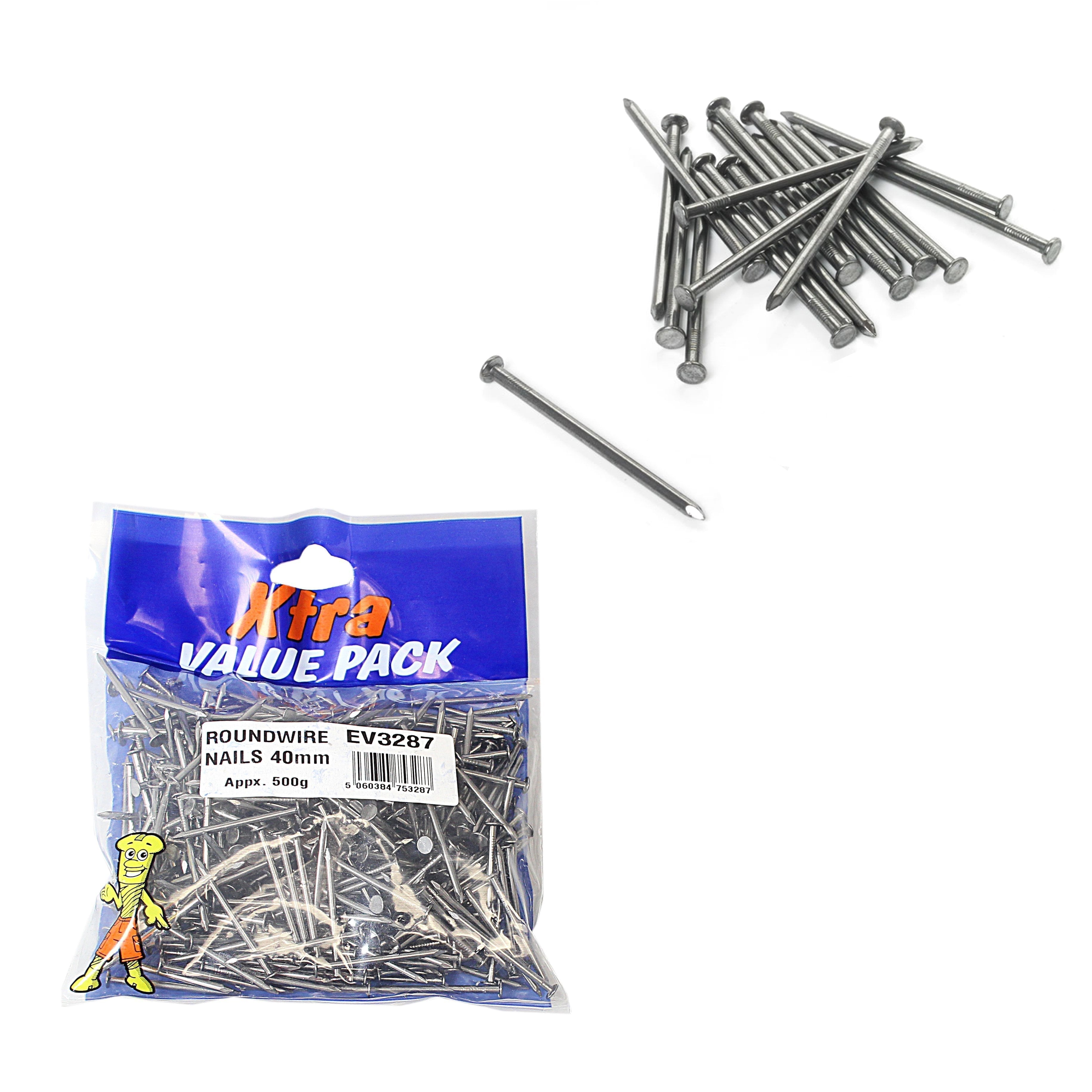40mm Round Nails Xtra Value Diy 3287
