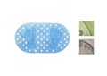 Oval Anti-Slip Bathroom Shower Bath Mat with Feet Design 66 x 35 cm Assorted Colours 4152