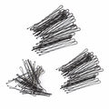 Pack of Black 144 Bobby Pins Hair Accessories 3118