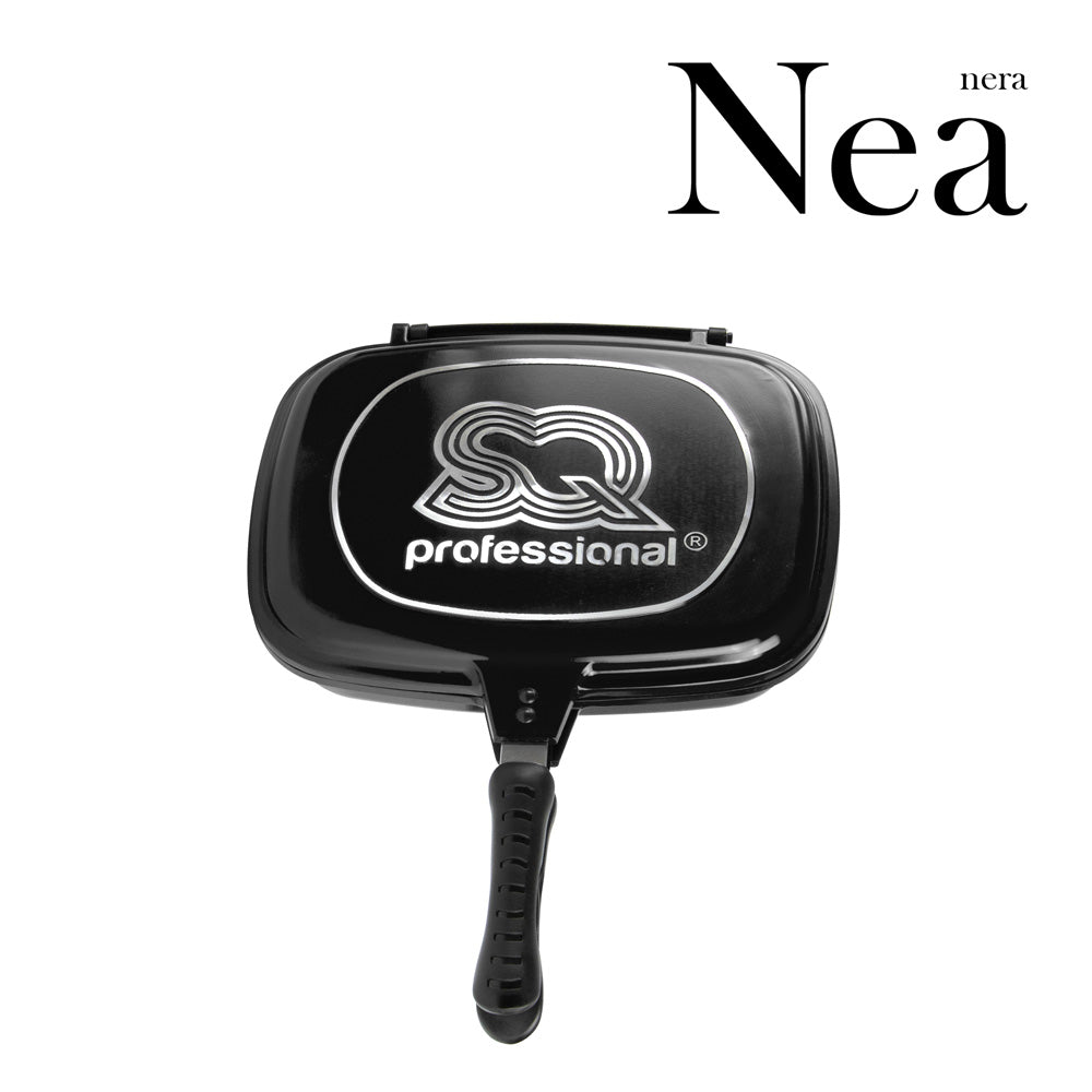 SQ Professional Nea Diecast Double Sided Magic Pan 32cm Nera Black 4482
